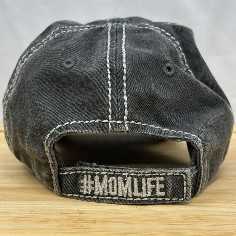 Good Moms Say Bad Words Distressed Momlife Hat KBETHOS Baseball Cap Adult Gray - Picture 4 of 7